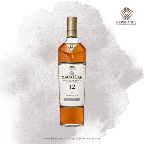 The Macallan 12 Year Old Sherry Oak Single Malt Scotch Whisky-sq grey bb