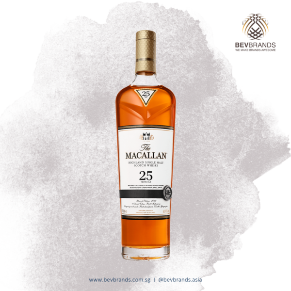 The Macallan 25 Year Old Sherry Oak 2018 Release LIMITED EDITION Single Malt Scotch Whisky-sq grey bb