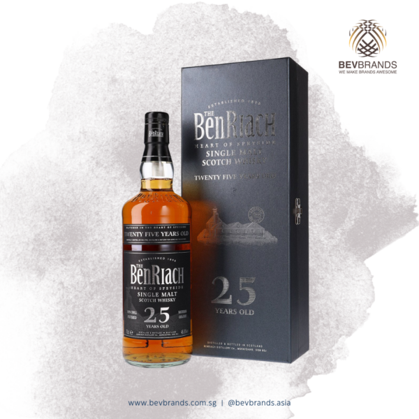 BenRiach Distillery Singapore bevbrands singapore golden clover singapore BenRiach 25 Years Old Deluxe Speyside Single Malt Scotch Whisky 01-02-sq grey bb