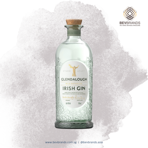 Glendalough Wild Botanical Irish Gin 700 mL 41 Percent ABV-sq grey bb