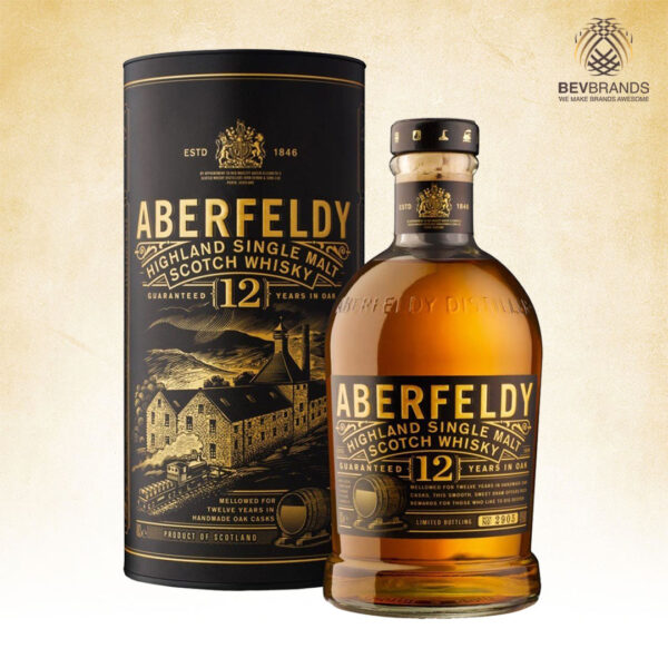 Aberfeldy singapore bevbrands singapore golden clover singapore Aberfeldy 12 Year Highland Single Malt Scotch Whisky 750 mL 40 Percent ABV-01 gbx-sq org bb