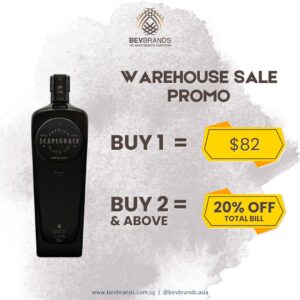 Scapegrace Black Gin 700 mL 41.6 Percent ABV