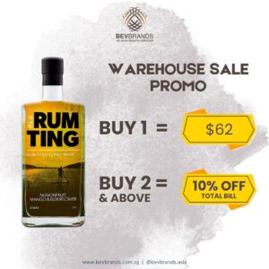 RumTing Passionfruit, Mango & Elderflower Flavoured Rum 700 mL 42.5 Percent ABV