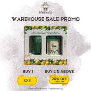 Drumshanbo Gunpowder Sardinian Citrus Irish Gin (with Glass Gift Box) 700 mL 43 Percent ABV