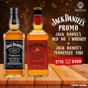 Jack Daniel's Promotion (Tennessee Whiskey 700mL & Tennessee Fire 750mL)