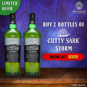 Cutty Sark Storm Blended Scotch Whisky PROMO 2 BOTTLES 700 mL 40 Percent ABV